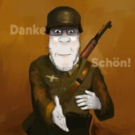 clothes glasses hat helmet meta:tagme military military_uniform soyjak soyjak_party variant:markiplier_soyjak // 1280x1280 // 1.5MB