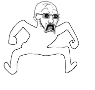 animated ear full_body glasses monkey_dance open_mouth shocked stubble subvariant:doctos trend:doctos variant:soyak // 570x537 // 66.2KB