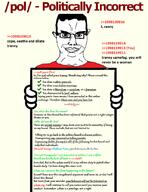 (you) 4chan closed_mouth conservative copypasta feminism glasses holding_object leftist liberalism pol_(4chan) politics reddit right_wing sign smile smug socialism soyjak subvariant:chudjak_front tranny variant:chudjak white_genocide wordswordswords // 640x830 // 189.3KB