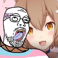 anime balding flag hair hanging merge rope soyjak suicide tongue tranny variant:bernd variant:unknown // 550x551 // 200.2KB