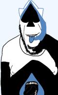 arm biting_lip creepy deltarune distorted evil fat glasses king_(deltarune) ominous shadow smile soyjak spade stubble subvariant:hornyson template variant:cobson // 948x1547 // 164.5KB