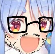 glasses hololive open_mouth pekora stubble variant:unknown vtuber // 463x454 // 130.9KB
