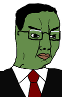 amphibian black_jacket clothes frog glasses green_skin hair nas:pepe necktie neutral pepe pepe_the_frog red_tie serious subnas:jager suit suit_and_tie variant:chudjak // 645x1000 // 19.5KB