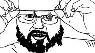 3soyjaks arm beard gem glasses hand joeyy open_mouth soyjak stubble subvariant:gerald variant:cobson variant:impish_soyak_ears variant:soyak variant:unknown // 1920x1080 // 59.0KB