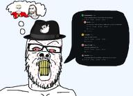 3soyjaks acne angry atheism beard bloodshot_eyes buff christianity closed_mouth clothes cross_eyed ear fedora hair jesus jesus_christ long_hair muscles muscular_male ratheism reddit robe rotten_teeth soyjak stubble subvariant:muscular_chud subvariant:perceptive_chud teeth uelspeth-nor ukaisadilla_ umooshroomhentai uobjective-yam3839 usurviving606 variant:a24_slowburn_soyjak variant:chudjak yellow_teet yellow_teeth // 2044x1479 // 476.5KB