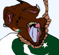 bloated brainlet brown_skin dead deformed distorted flag:india flag:pakistan hanging nigger paki pakistan queen_of_spades shitskin suicide tongue variant:bernd yellow_sclera yellow_teeth // 1677x1569 // 482.8KB