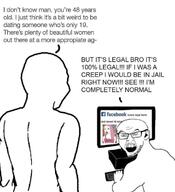 computer facebook glasses keyboard pink_hair stubble variant:feraljak wojak // 1080x1184 // 128.8KB