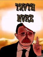 big_ears big_nose bomb clothes funny glasses gore hair necktie pointing religion short_hair stubble suit suit_and_tie template text truth_nuke trvthnvke variant:thirtyfivejak watch // 480x640 // 1008.8KB