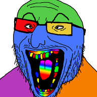 color colorful nose open_mouth stubble teeth trend:colorjak variant:wolfjak // 999x999 // 56.9KB