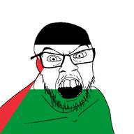 angry country flag flag:palestine glasses jacksepticeye looking_at_you mustache open_mouth palestine soyjak stubble teeth variant:feraljak youtube // 1500x1500 // 26.1KB