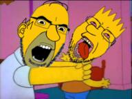 2soyjaks ack angry arm balding bart_simpson beard bloodshot_eyes cartoon clothes crying dying ear glasses hair homer_simpson open_mouth soyjak strangling stubble the_simpsons tongue variant:bernd variant:cobson why_you_little yellow_skin // 480x360 // 206.4KB