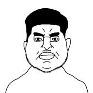 angry drew_pavlou fat glasses obese serious stare variant:pavloujak // 1164x1164 // 24.5KB