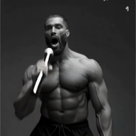 arm beard belly_button buff ear epstein_fuck_niggers ext=mp4 gigachad grey_skin greyscale hair lips meta:ai_generated microphone muscles muscular_male nas:gigachad neck nipple nose shoe // 640x640, 5s // 1.0MB