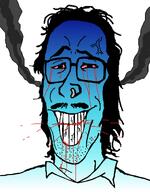 angry blood bloodshot_eyes calm cracked_teeth smoke steam variant:mulletjak // 838x1072 // 233.5KB