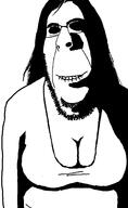 big_breasts biting_lip breasts closed_mouth creepy glasses hair keffals ominous shadow soyjak stubble subvariant:hornyson tranny variant:cobson // 948x1547 // 193.7KB