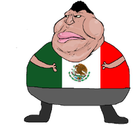 big_lips big_nose fat flag flag:mexico hair mexican_flag mexico meximutt nose obese variant:meximutt yellow_eyes // 651x610 // 104.1KB