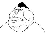 angry fat hair lips meximutt obese soyjak template variant:meximutt yellow_sclera // 888x849 // 34.3KB