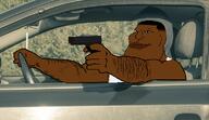 black_skin brown_skin car drive driver driving fade glock gun hair hairy meta:tagme nigga nigger subvariant:mexiaryan variant:meximutt // 581x337 // 204.7KB