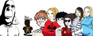 2soyjaks bbc biting_lip black_israelite black_skin chain clothes doomer_girl evil female glasses grey_wolves hair hat judaism kippah necklace ominous pregnant queen_of_spades red_eyes shadow smile soyjak stubble subvariant:hornyson tattoo turan turkiye variant:chudjak variant:cobson variant:wojak wojak // 3220x1236 // 1.4MB