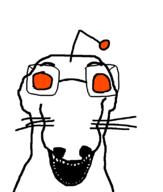 animal dog glasses open_mouth reddit snout soyjak variant:dogjak whisker // 684x806 // 6.6KB