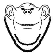 bald closed_mouth double_chin ear eyebrows facing_front no_body raised_eyebrow smile smug stubble variant:impish_soyak_ears // 650x650 // 18.6KB