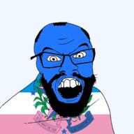 angry argyria arm balding beard blue_skin brapzil brapzilian brazil clothes depressed emblem espírito_santo flag:espírito_santo glasses hair he_will_always_be_a_gem jacksepticeye janzyalgo_(namefag) looking_at_you meta:tagme mustache open_eyes open_mouth portuguese_text soyjak star stubble teeth template text variant:feraljak variant:markiplier_soyjak youtube // 1800x1800 // 570.7KB