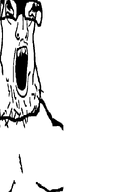 bald dance ext=gif glasses open_mouth soyjak stubble variant:lactoriajak white_background wrinkles // 618x875 // 180.3KB