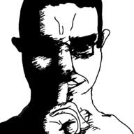 evil glasses ominous ominous_shadow scary shadow shushing smile variant:chudjak // 1500x1500 // 99.4KB