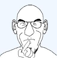 closed_mouth ear glasses hand neutral soyjak stubble thinking variant:susjak // 229x231 // 18.8KB