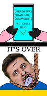 animal country flag hair hanging irl its_over oink open_mouth pig rope russo_ukrainian_war snopes soyjak stubble text tongue ukraine variant:bernd volodymyr_zelenskyy yellow_teeth // 766x1551 // 248.8KB