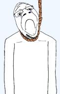arm body chin closed_mouth concerned crying frown glasses hanging liquify_tool pout rope sad soyjak stubble template torso transparent_background variant:goopjak // 700x1100 // 59.9KB