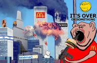 911 amerimutt blacked dancing_swede donald_trump gun hamburger israel israeli_flag its_over jewish_nose mike_pence new_york squirrel subvariant:impish_amerimutt sun text united_states variant:impish_soyak_ears walmart // 1600x1043 // 2.0MB