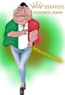 Farting_mutt brap brappers fart jeans mexico obese variant:meximutt yellow_sclera // 1893x2768 // 1.4MB