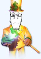 bowtie closed_mouth clothes dollar_sign glasses looking_at_you money neutral rich roblox robux robux_man stubble subvariant:neutralplier suit top_hat variant:markiplier_soyjak video_game // 1000x1408 // 549.5KB