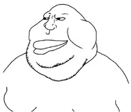 bald closed_mouth fat happy lips looking_to_the_left no_glasses nose smile stubble variant:meximutt white_background white_skin wrinkles // 883x756 // 69.9KB