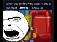 angry animated glasses lifesucksthenyoudie meme nickelodeon open_mouth party pointing screaming soyjak spongebob_squarepants stubble subvariant:cobson_up twitter twp variant:cobson video yelling // 480x360, 6.4s // 519.4KB