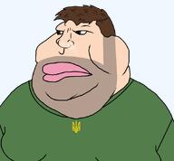 beard brown_eyes brown_hair coat_of_arms cocaine coke hohol pigger trident tryzub ukraine variant:meximutt volodymyr_zelenskyy // 888x825 // 23.9KB