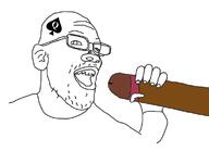 bbc clothes edit glasses open_mouth queen_of_spades soyjak teeth // 765x553 // 65.2KB