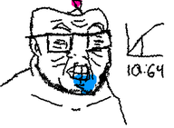 brain drawfag drool exposed_brain iq iq_bell_curve one_eye_closed retard retarded saliva variant:feraljak wigglypaint // 355x261 // 10.5KB
