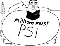 air air_inflation black_and_white book cheeks closed_mouth death_note double_chin fat gas_cylinder glasses hair holding_book holding_object hose hose_inflation inflation_fetish meta:pornographic_content millions_must_die nipple pen psi sitting soyjak subvariant:chudjak_front swastika thick_eyebrows twp variant:chudjak // 1280x986 // 169.5KB