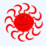 baby commie communism deformed fat hammer_and_sickle happy schwarze_sonne sonnenrad sun symbol variant:meximutt // 2048x2048 // 1.1MB