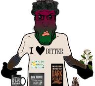 alcohol angry bitter chocolate clothes coffee cup dark_chocolate flower gin_and_tonic glasses gradient green_skin hops i_love incomprehensible_woahjack leaf licorice lime lips mug oh_my_god_she_is_so_attractive plant pointing punisher_face purple_skin quinine stubble text variant:markiplier_soyjak variant:shirtjak // 1228x1108 // 636.5KB
