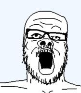 beard glasses mustache open_mouth soyjak stubble template transparent_background variant:a24_slowburn_soyjak // 454x520 // 8.5KB
