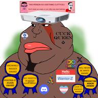 autism autism_patient_award award brown_skin clittycel cuck discord fat fat_nigger hello_my_name_is_(sticker) israel jews kratos meta:namefags mudslime mudslime_shitskin_award pagan posted_it_again_award projection projector stubble text tranny trend:slopjak twitter variant:chudjak variant:meximutt warrior-z_(user) warrior_for_trans_muslim_rights x // 2000x2000 // 1.1MB