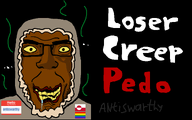 antiswarthy_(namefag) black_background brown_skin coat creepy drama drool fag faggot flag:gay_pride_flag flag:greenland flag:lgbt_pride_flag flies fnf_pedo gay greenland hello_my_name_is_(sticker) losers_creeps_pedos meta:namefags namefag_drama namefags nigger parka red_lips red_text saliva series:esl_pedo_league stink_lines subvariant:chudplier text variant:chudjak white_text yellow_sclera // 1920x1200 // 384.9KB