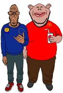 2soyjaks amerimutt award brown_skin clothes drinking_straw ear euromutt european_union friendship full_body glasses hair holding_object looking_at_you mcdonalds most_obsessed_faggot_award pepsi stubble subvariant:euromutt subvariant:impish_amerimutt variant:impish_soyak_ears // 1046x1536 // 138.1KB