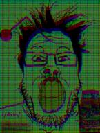 animated antenna badge bottle clenched_teeth cough_medicine drugs dxm glasses hair meds moshed red_eyes reddit schizophrenia soyjak stubble variant:markiplier_soyjak yellow_teeth // 192x255 // 2.8MB