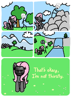 blue_sky climbing cloud ear eyelashes flowers fluttershy grass hair looking_at_you looking_to_the_right mountain my_little_pony nas:gigachad pink_hair pony river rock smile snow stickman teeth_showing tree variant:soyak water // 709x966 // 62.5KB