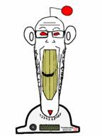 animated antenna clenched_teeth ear glasses headbanging moving_head orange_eyes reddit redditard robot soyjak stretched_mouth stubble text thrembo thrembometer variant:markiplier_soyjak yellow_teeth // 1150x1533 // 794.2KB