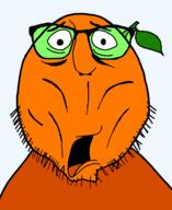 beard chris_griffin family_guy froot glasses open_mouth orange_skin scared shocked soyjak stubble tongue transparent transparent_background variant:chris_griffin_soyjak // 1170x1429 // 137.4KB